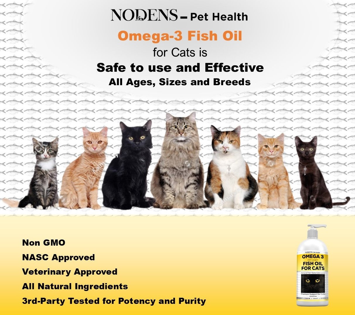 Nodens Omega-3 Fish oil for Cats