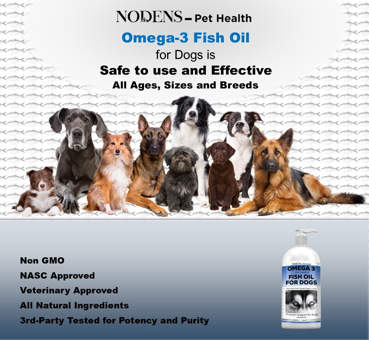 Nodens Omega-3 Fish oil for Dogs